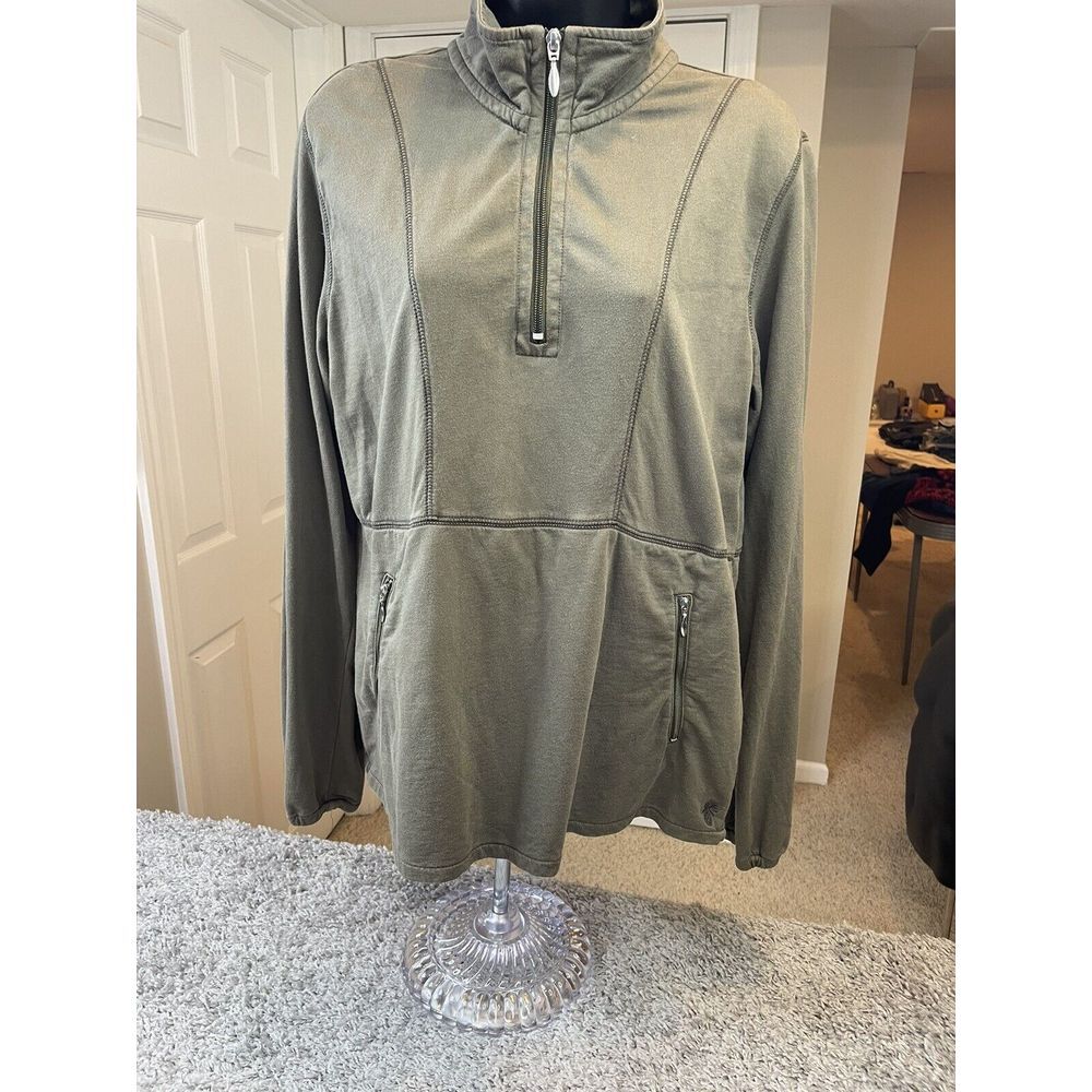 Tommy Bahama Women's 1/4 Zip‎ Avocado Pullover size M